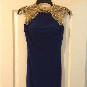 Mac Duggal short midnight dress size 0